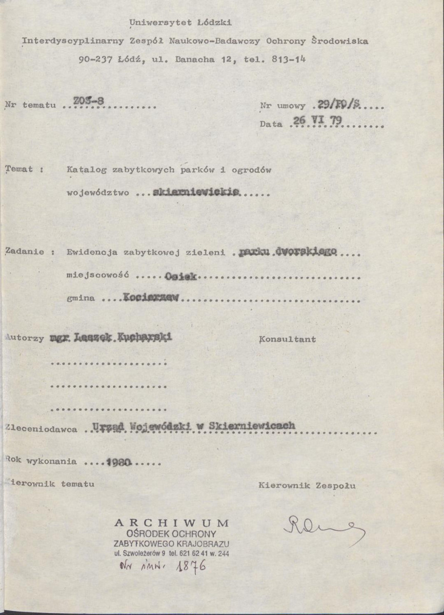 Ewidencja parkowa, skan nr 4