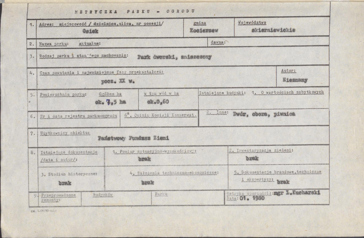 Ewidencja parkowa, skan nr 5