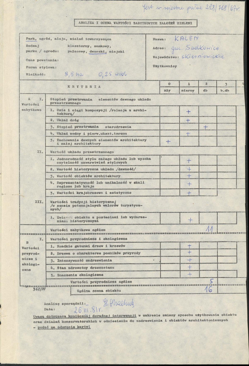Ewidencja parkowa, skan nr 3