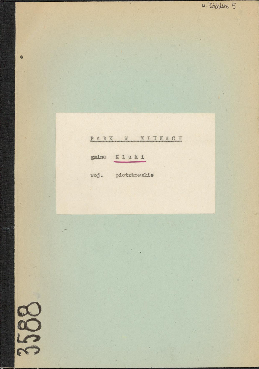 EP - Ewidencja parkowa, skan nr 1