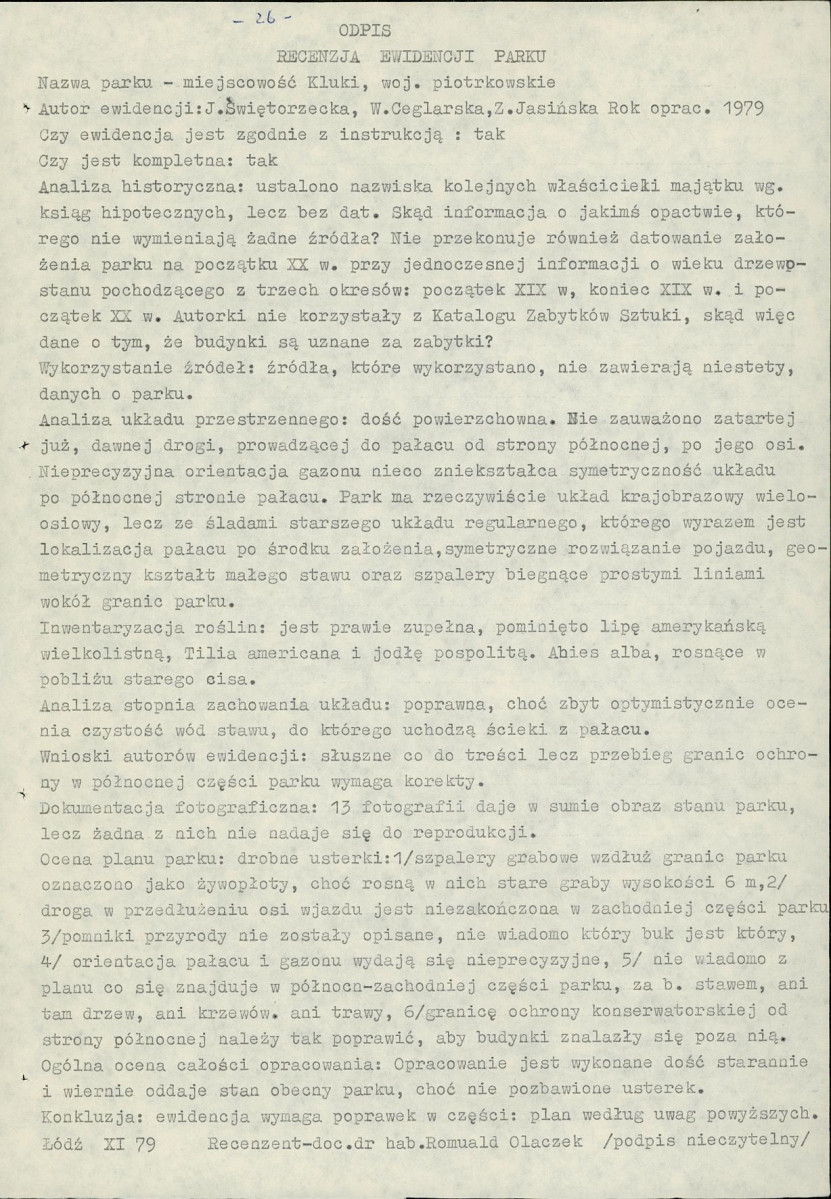 EP - Ewidencja parkowa, skan nr 33