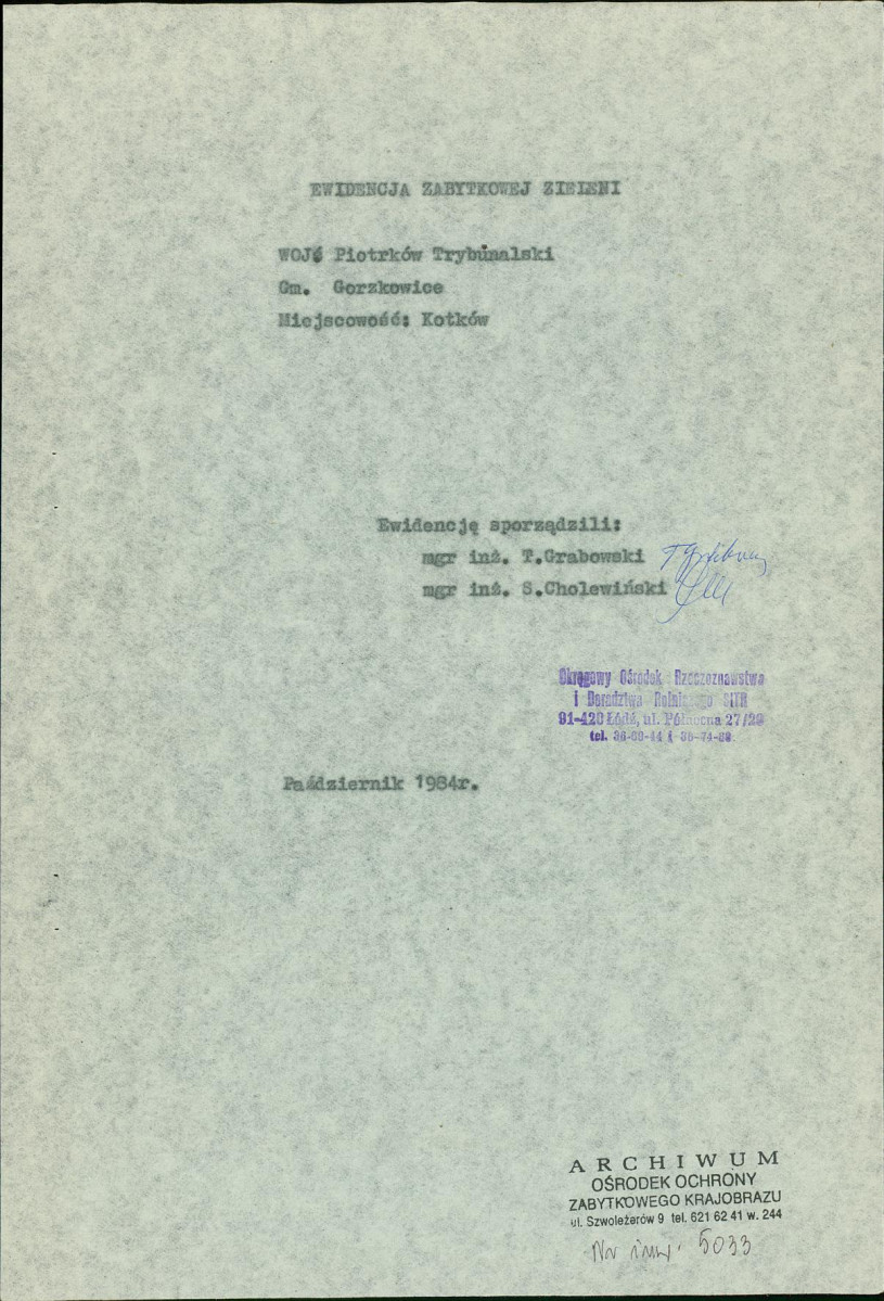 EP - Ewidencja parkowa, skan nr 7