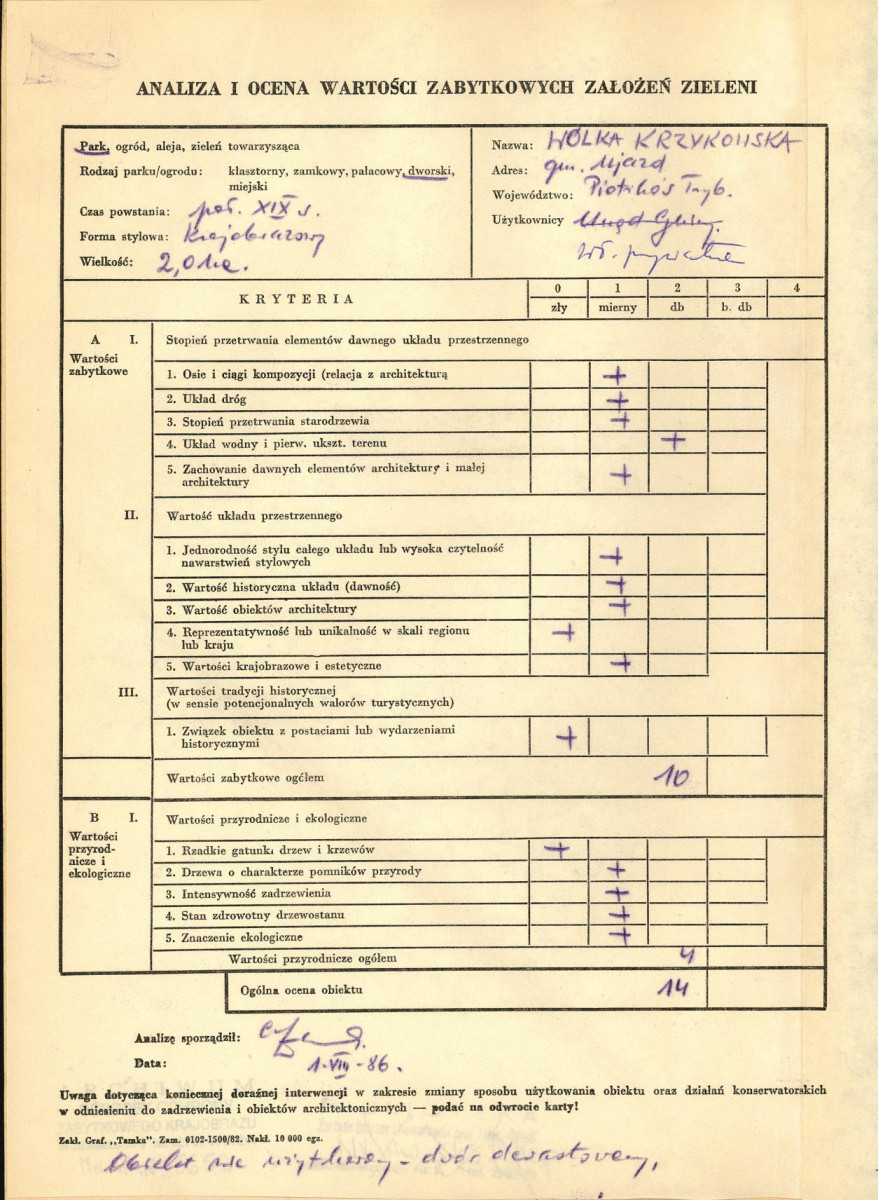 EP - Ewidencja parkowa, skan nr 3