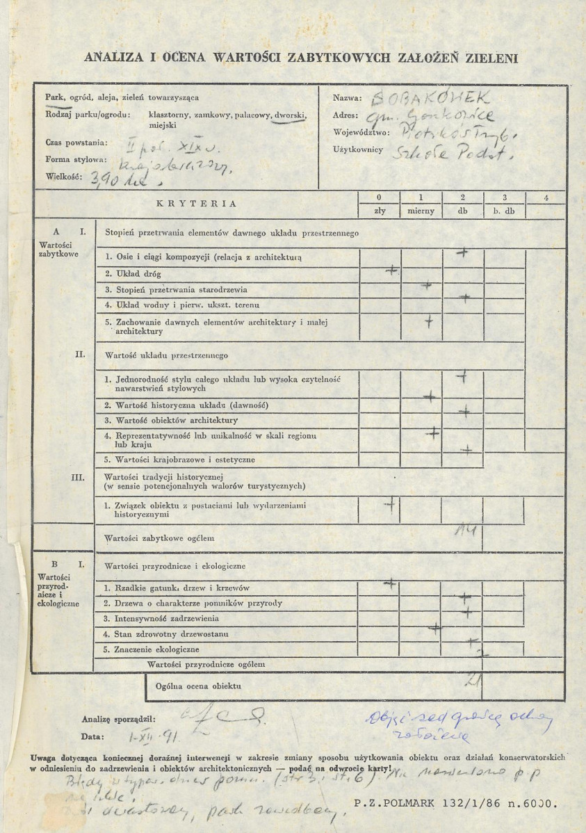 Ewidencja parkowa, skan nr 3