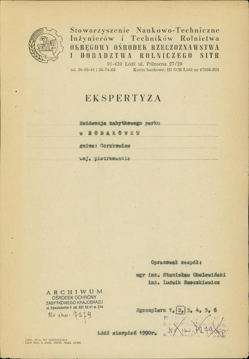 Ewidencja parkowa, skan nr 6