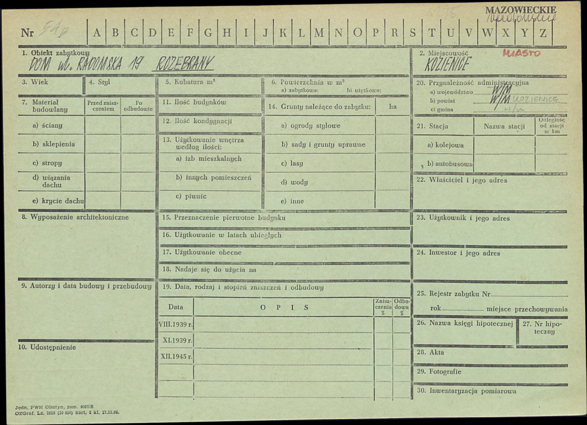 KZ - Karta zielona, skan nr 1