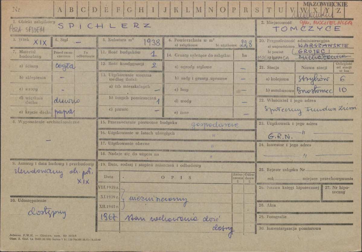 KZ - Karta zielona, skan nr 1