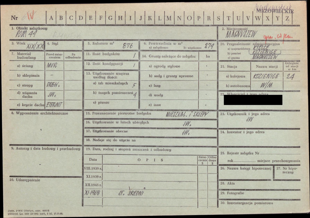 KZ - Karta zielona, skan nr 1