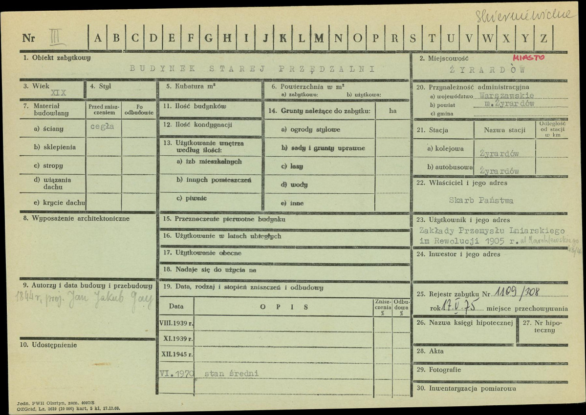 KZ - Karta zielona, skan nr 1