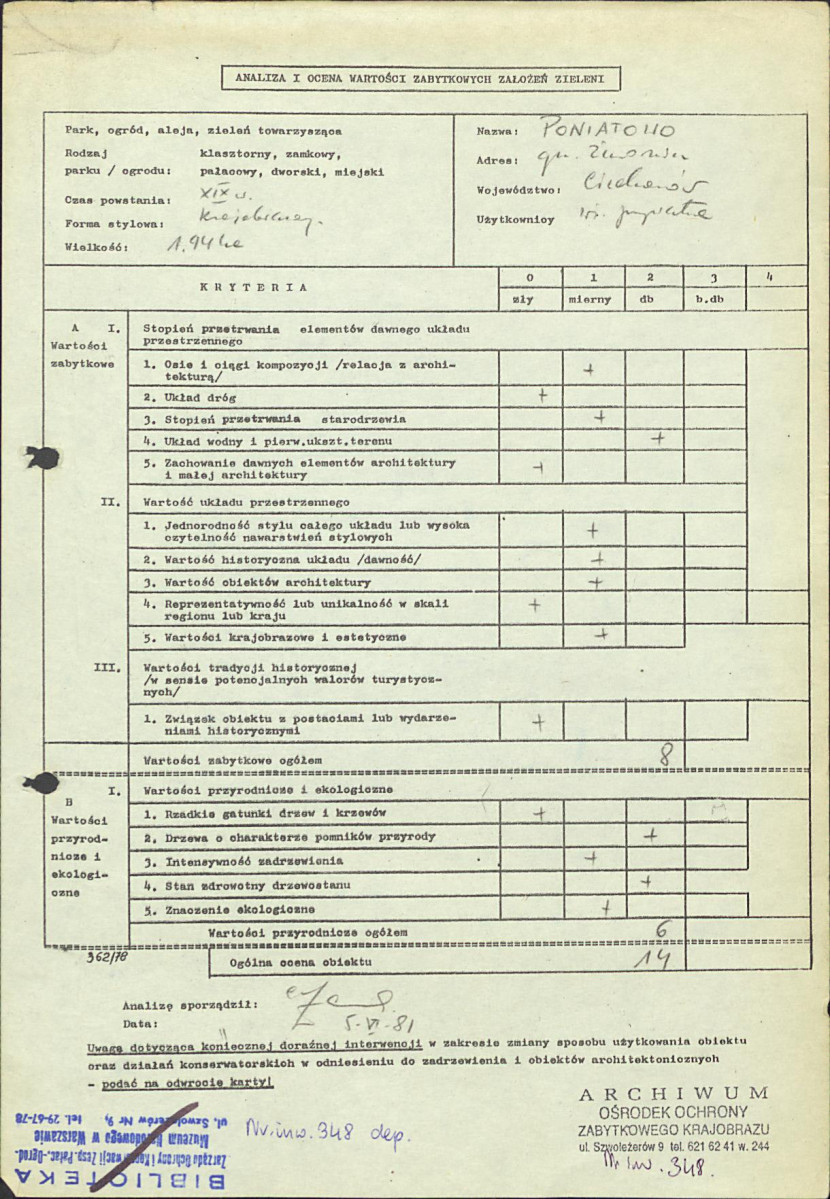 Ewidencja parkowa, skan nr 3