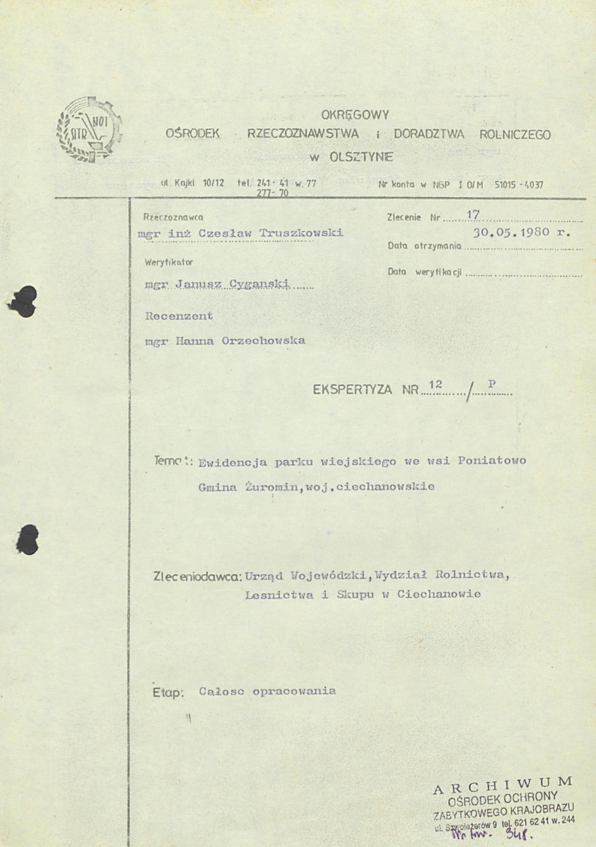 Ewidencja parkowa, skan nr 4