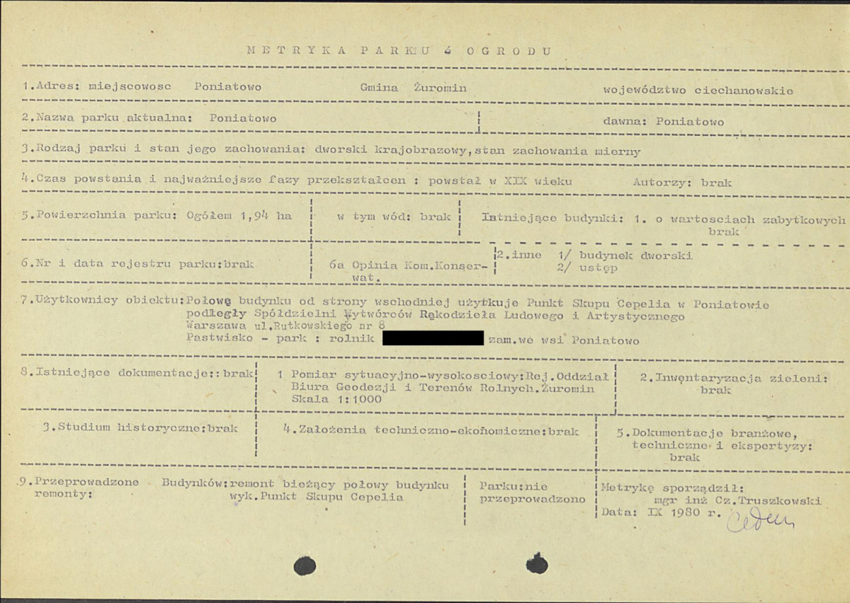 Ewidencja parkowa, skan nr 6