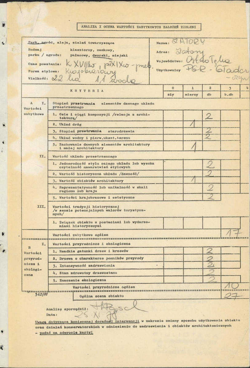 EP - Ewidencja parkowa, skan nr 3