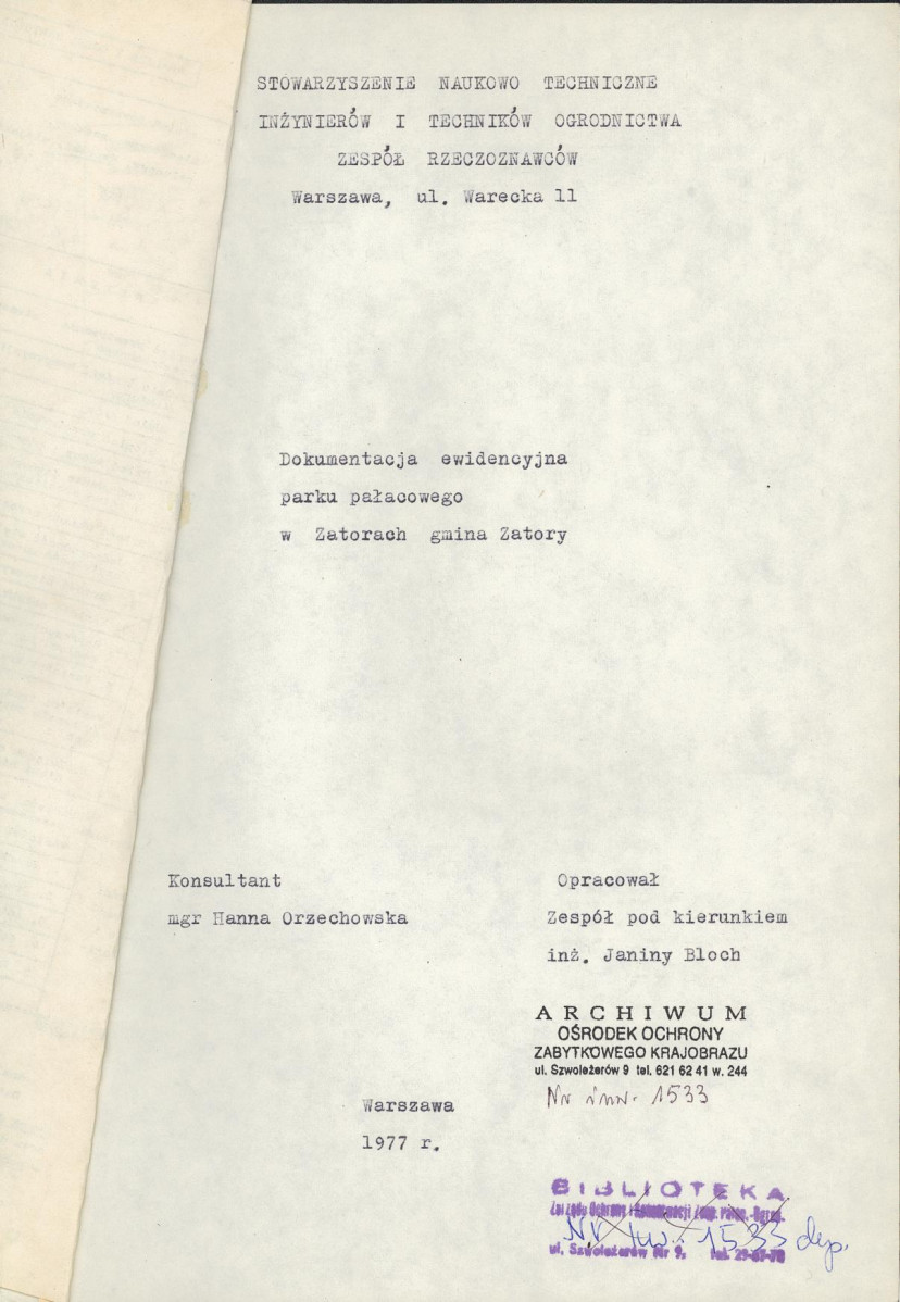 EP - Ewidencja parkowa, skan nr 4