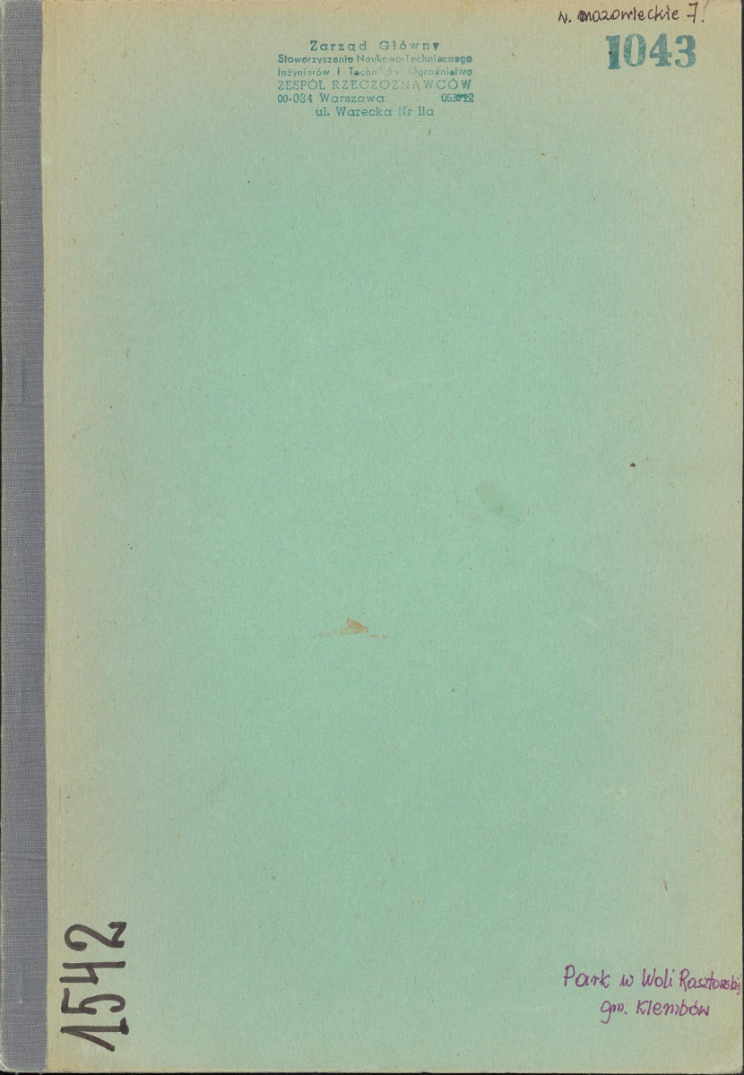 Ewidencja parkowa, skan nr 1