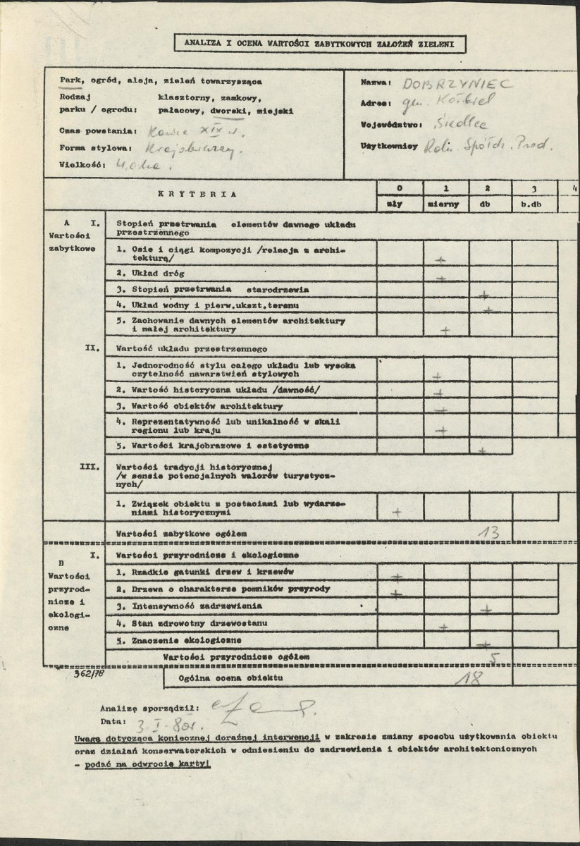 EP - Ewidencja parkowa, skan nr 3