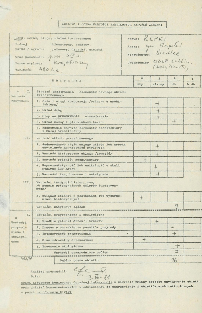 Ewidencja parkowa, skan nr 3