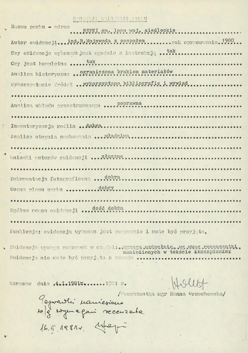 Ewidencja parkowa, skan nr 5