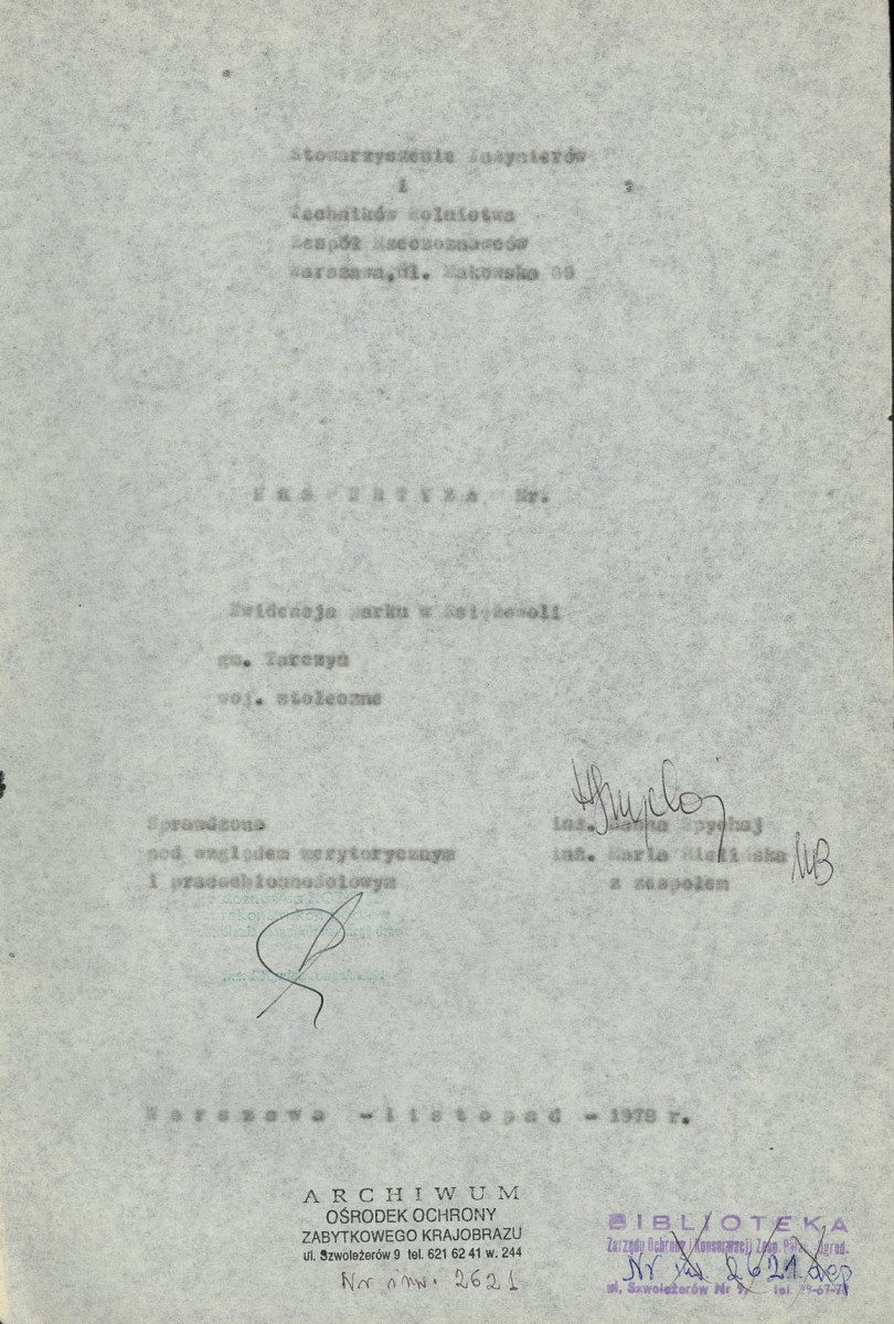 EP - Ewidencja parkowa, skan nr 5