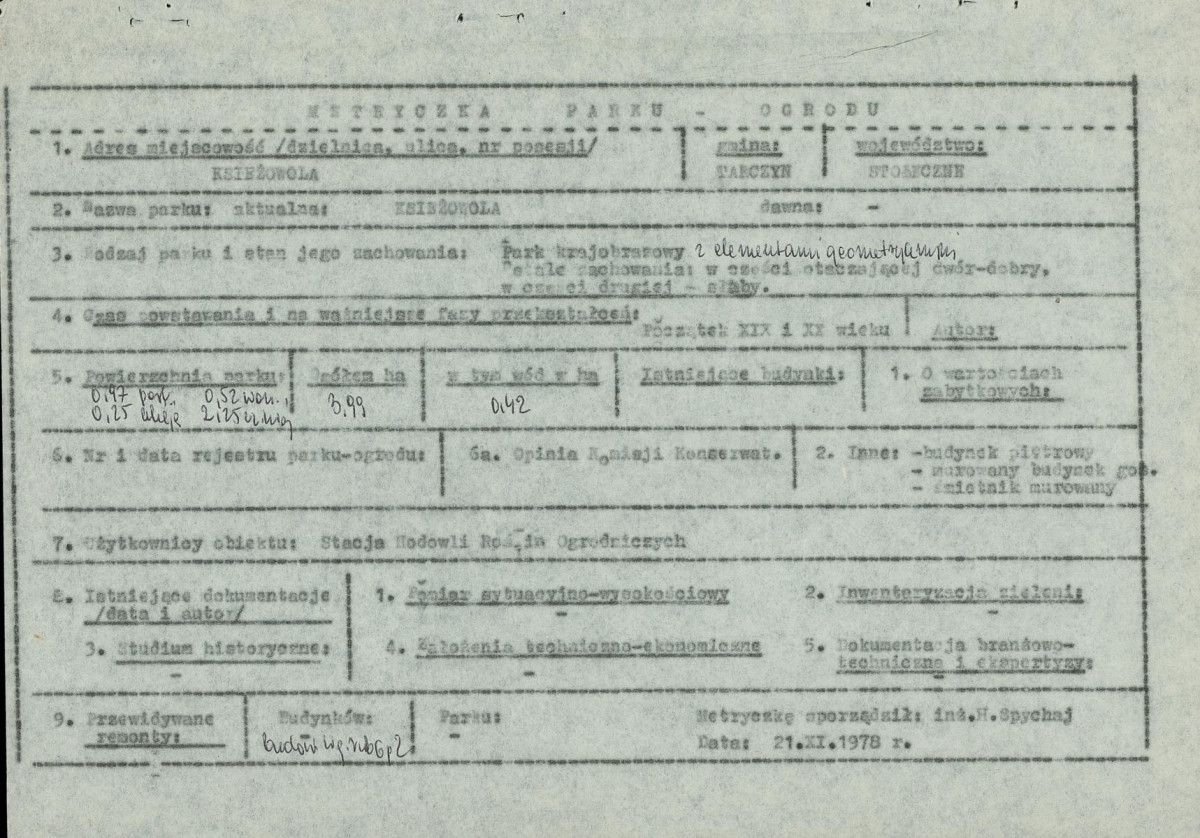 EP - Ewidencja parkowa, skan nr 7