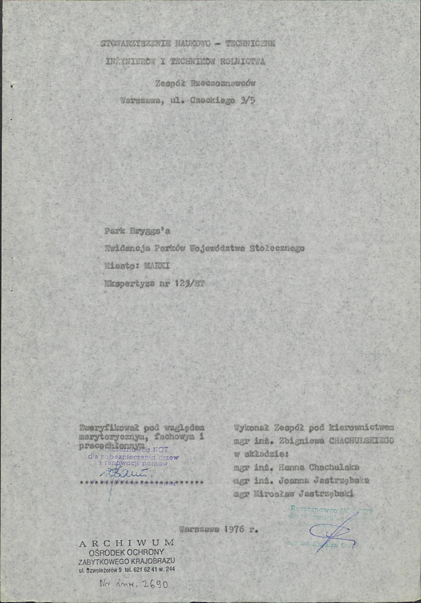 Ewidencja parkowa, skan nr 3