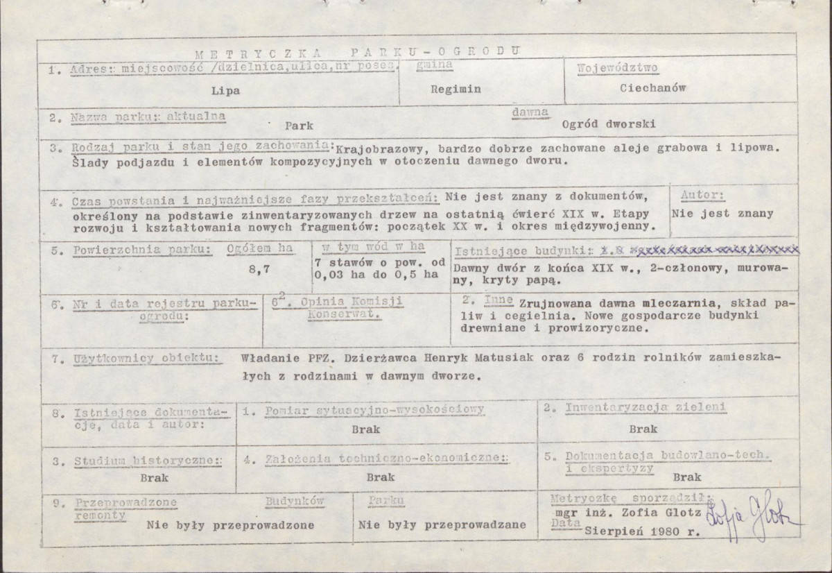 EP - Ewidencja parkowa, skan nr 7