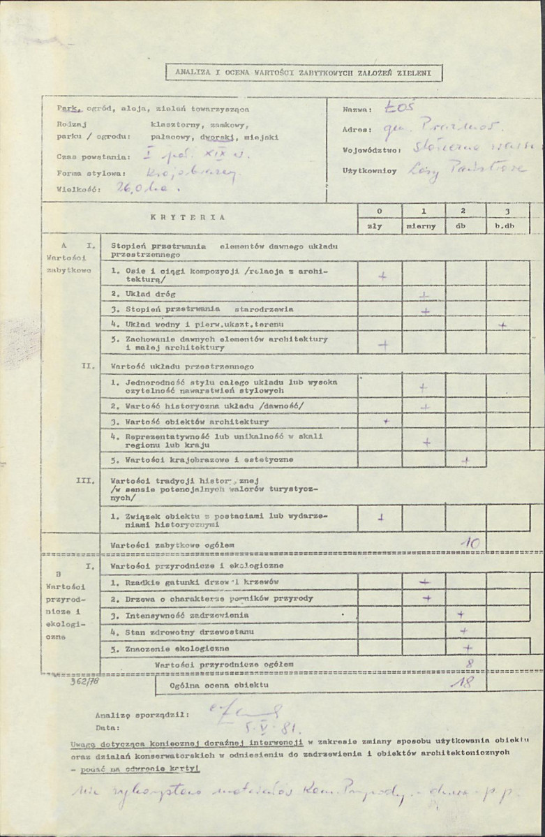 Ewidencja parkowa, skan nr 3
