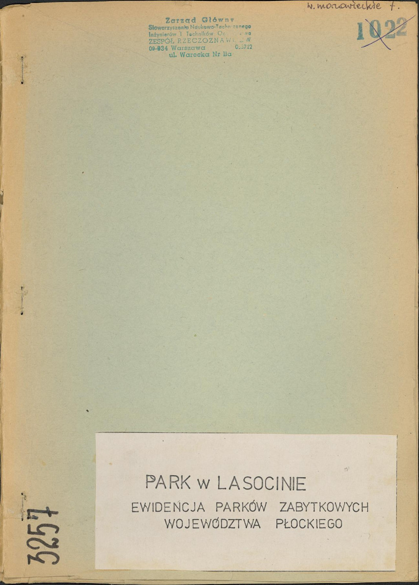 Ewidencja parkowa, skan nr 1