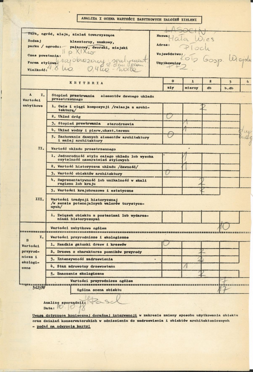Ewidencja parkowa, skan nr 3