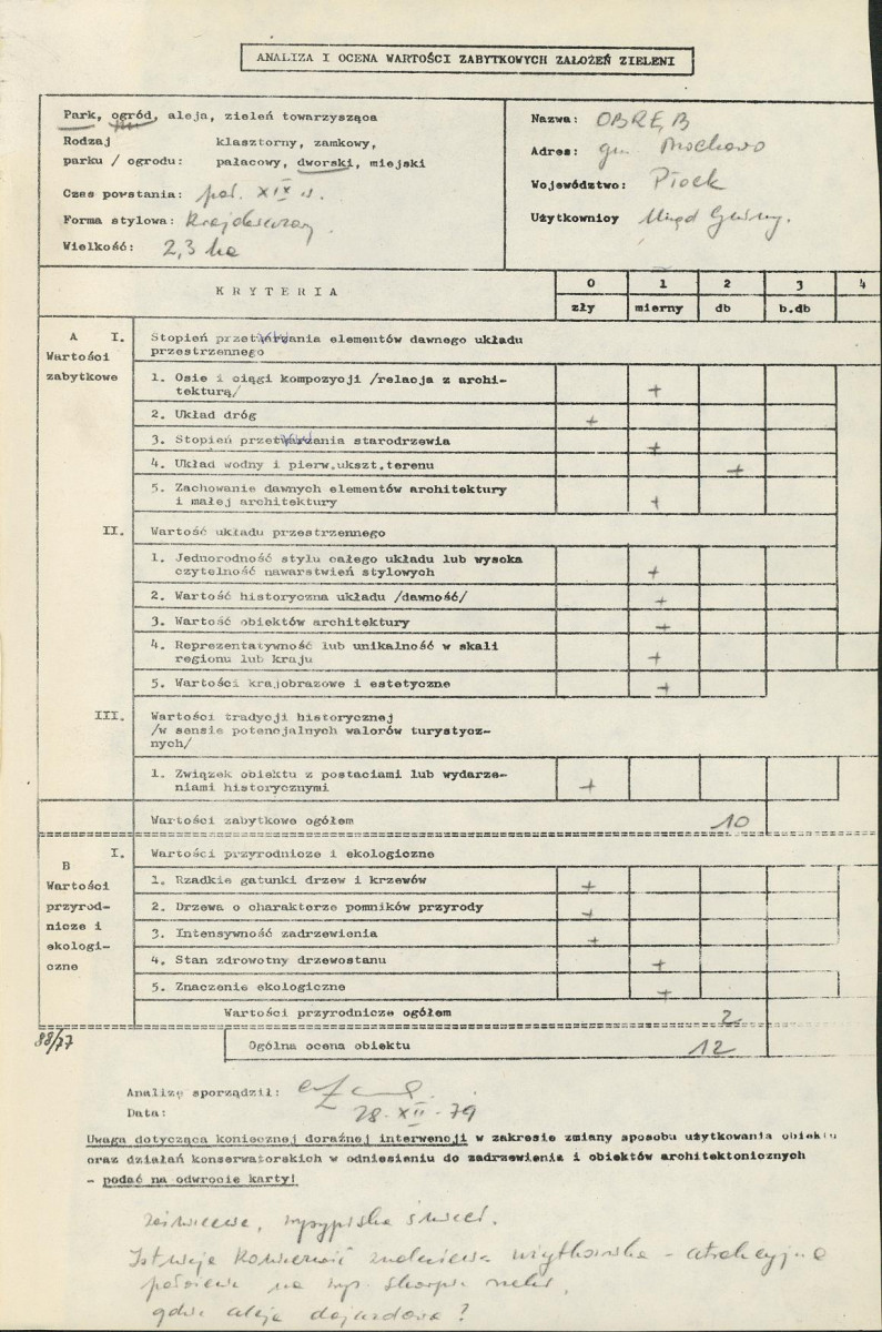 Ewidencja parkowa, skan nr 3