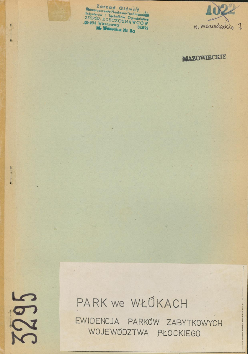 Ewidencja parkowa, skan nr 1