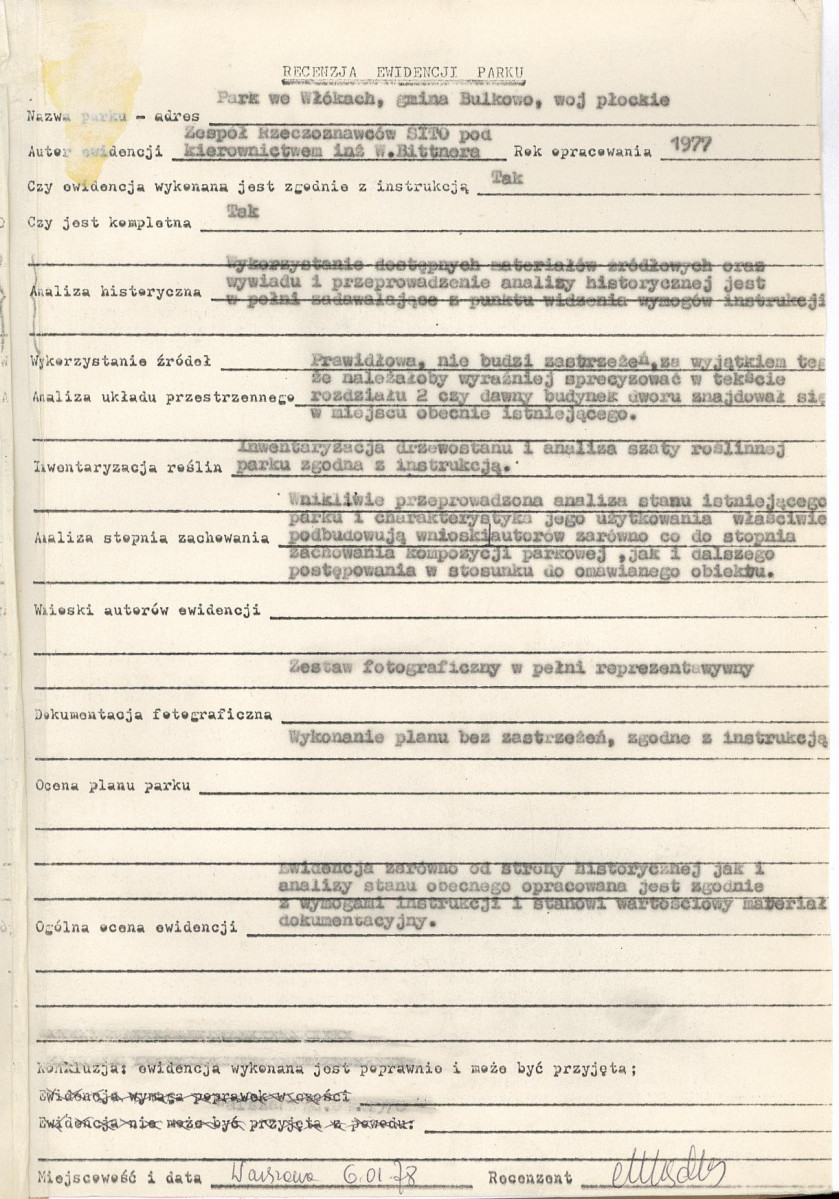 Ewidencja parkowa, skan nr 4