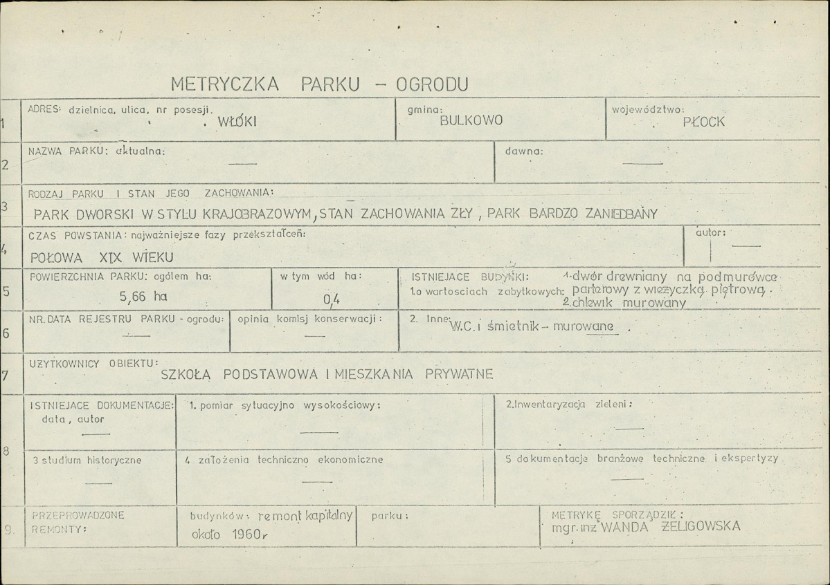 Ewidencja parkowa, skan nr 6