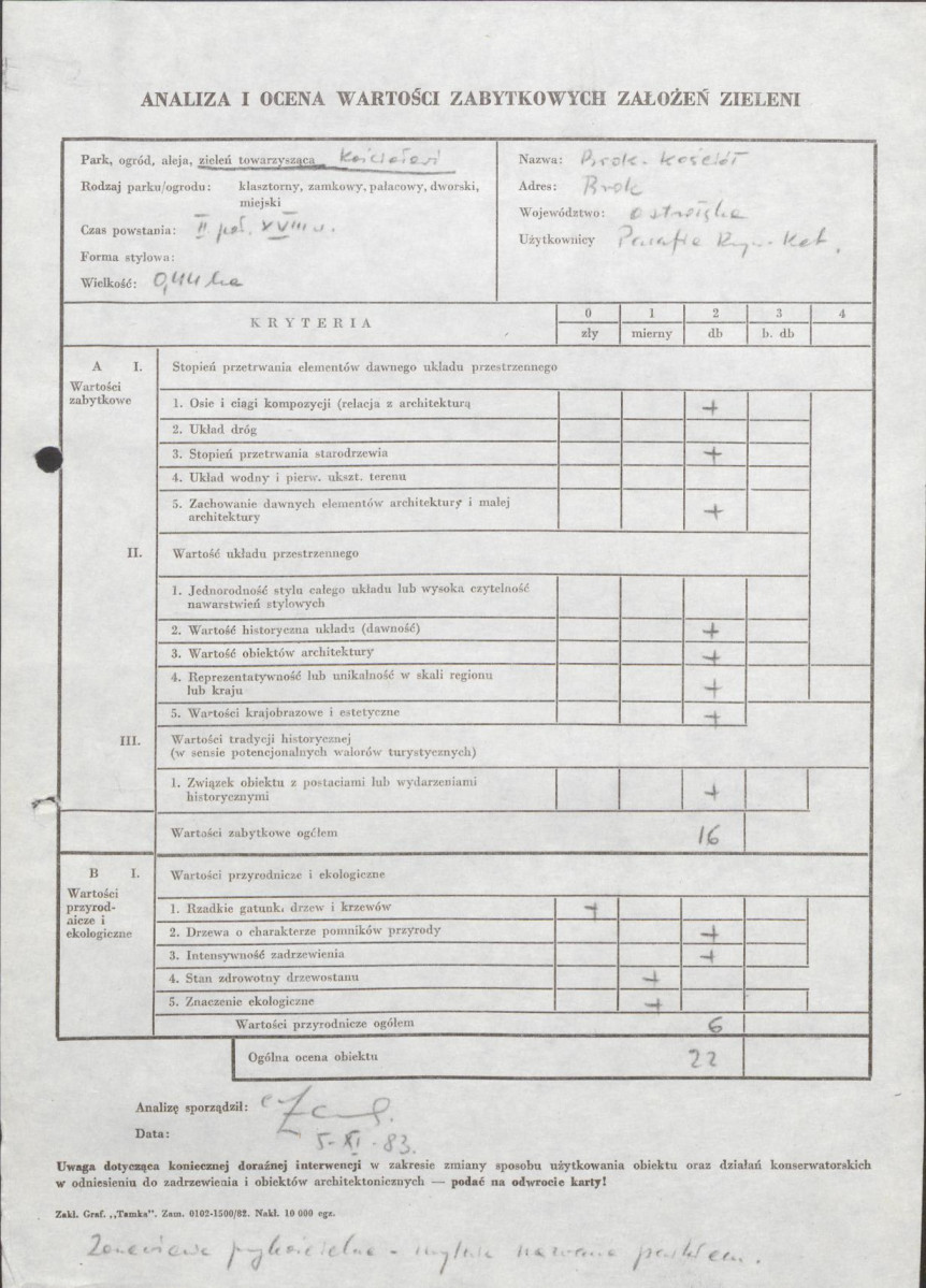 EP - Ewidencja parkowa, skan nr 3