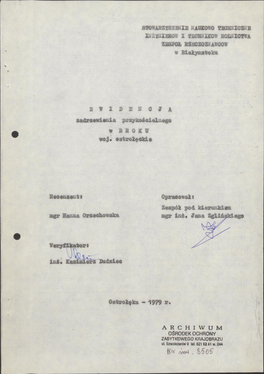 EP - Ewidencja parkowa, skan nr 5