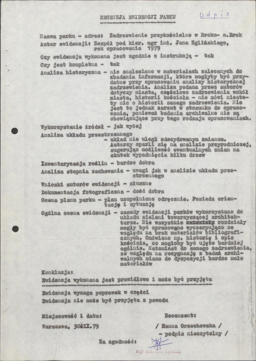 EP - Ewidencja parkowa, skan nr 6