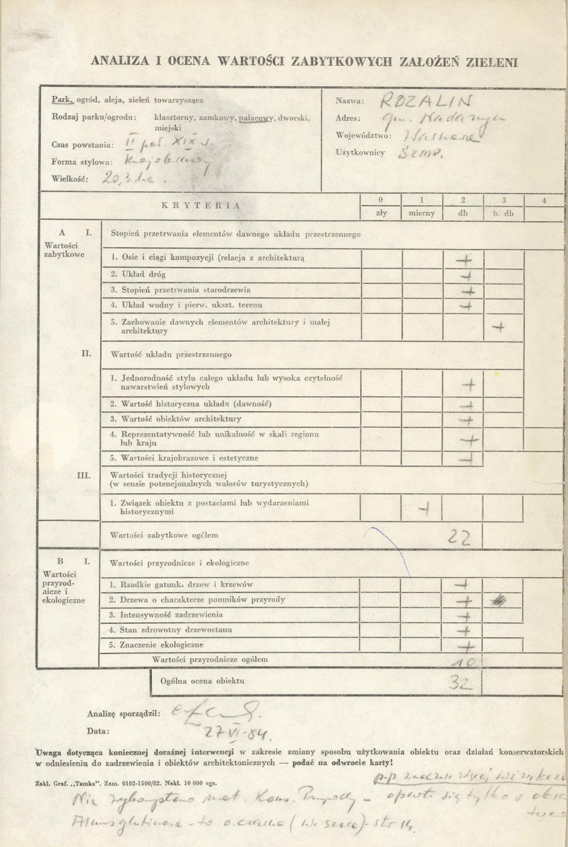 Ewidencja parkowa, skan nr 2