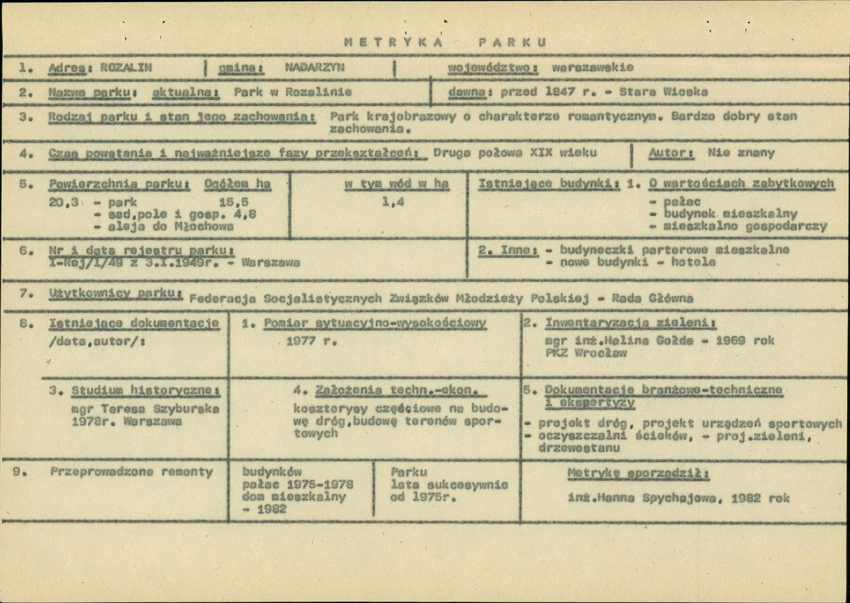 Ewidencja parkowa, skan nr 5