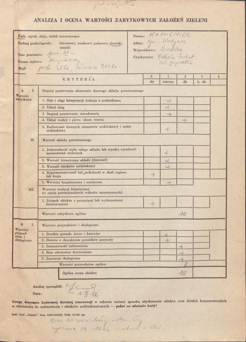 Ewidencja parkowa, skan nr 3
