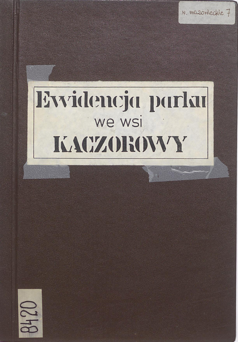 Ewidencja parkowa, skan nr 1