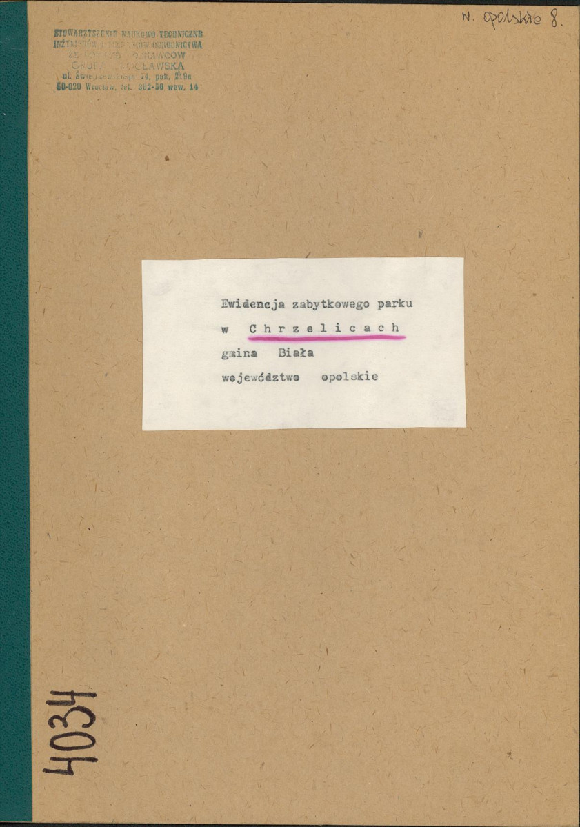 EP - Ewidencja parkowa, skan nr 1