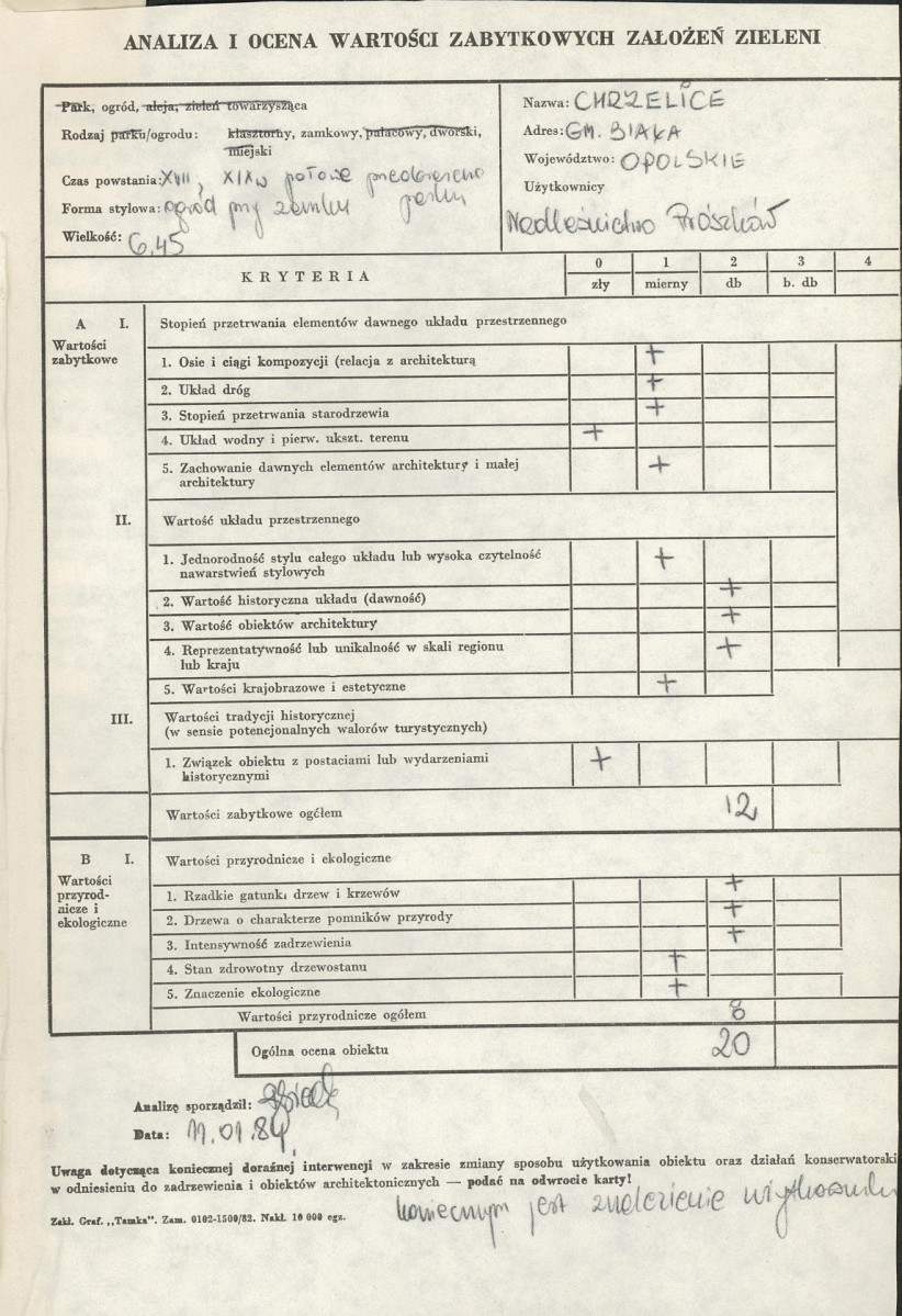 EP - Ewidencja parkowa, skan nr 3