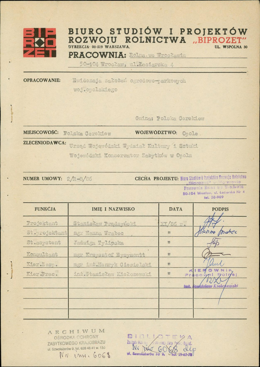 EP - Ewidencja parkowa, skan nr 4