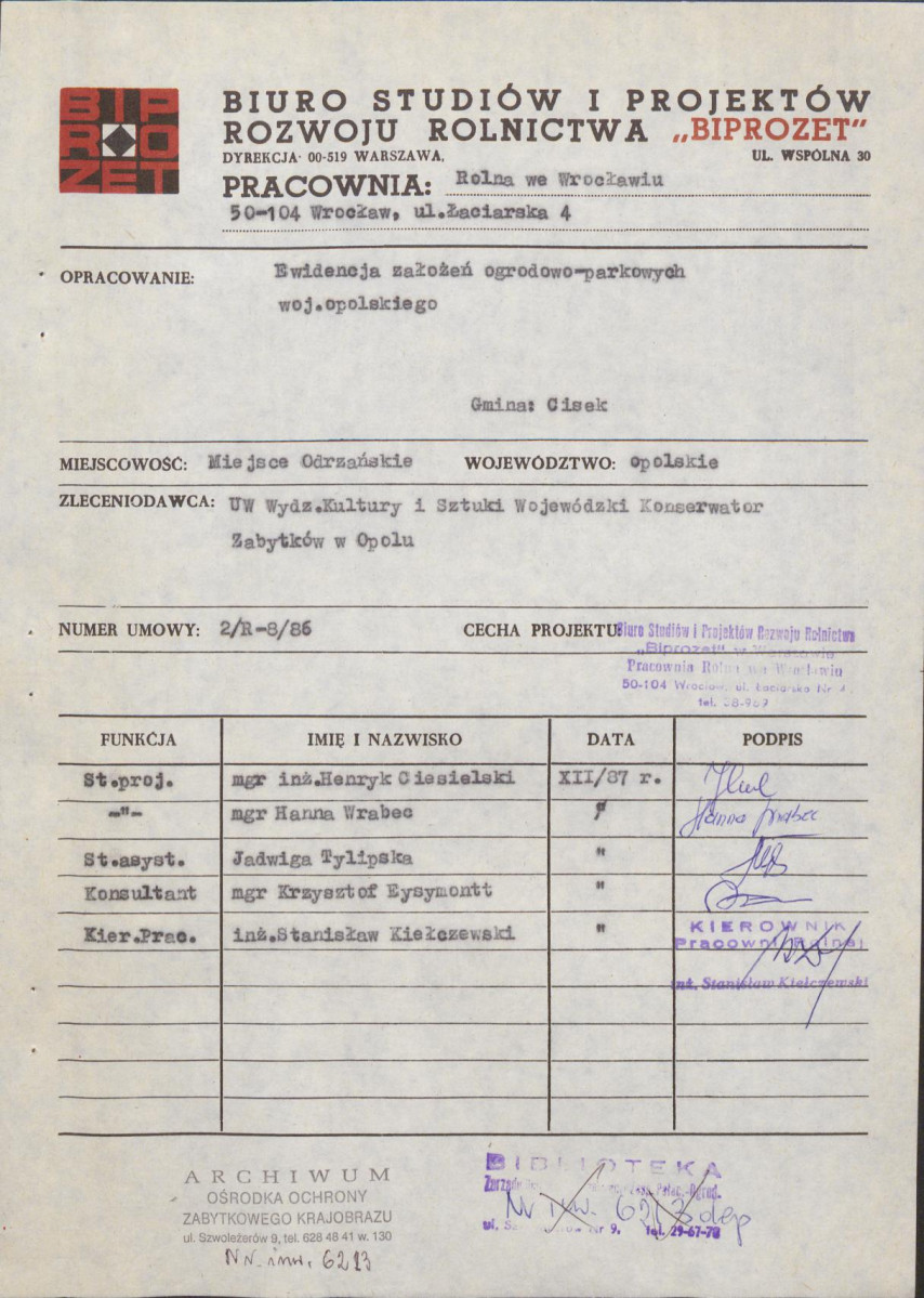 EP - Ewidencja parkowa, skan nr 4