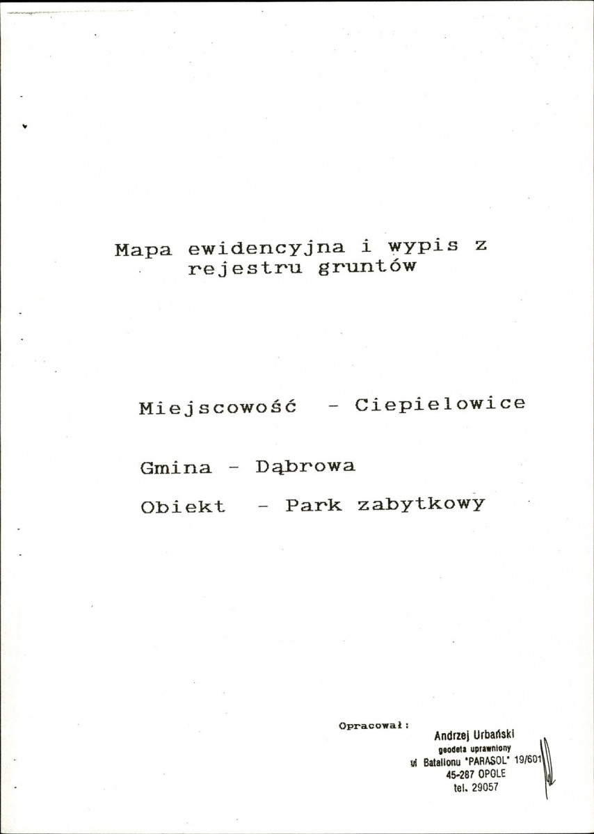 EP - Ewidencja parkowa, skan nr 26