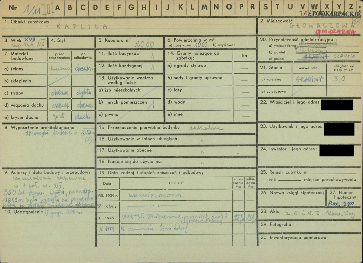 KZ - Karta zielona, skan nr 1