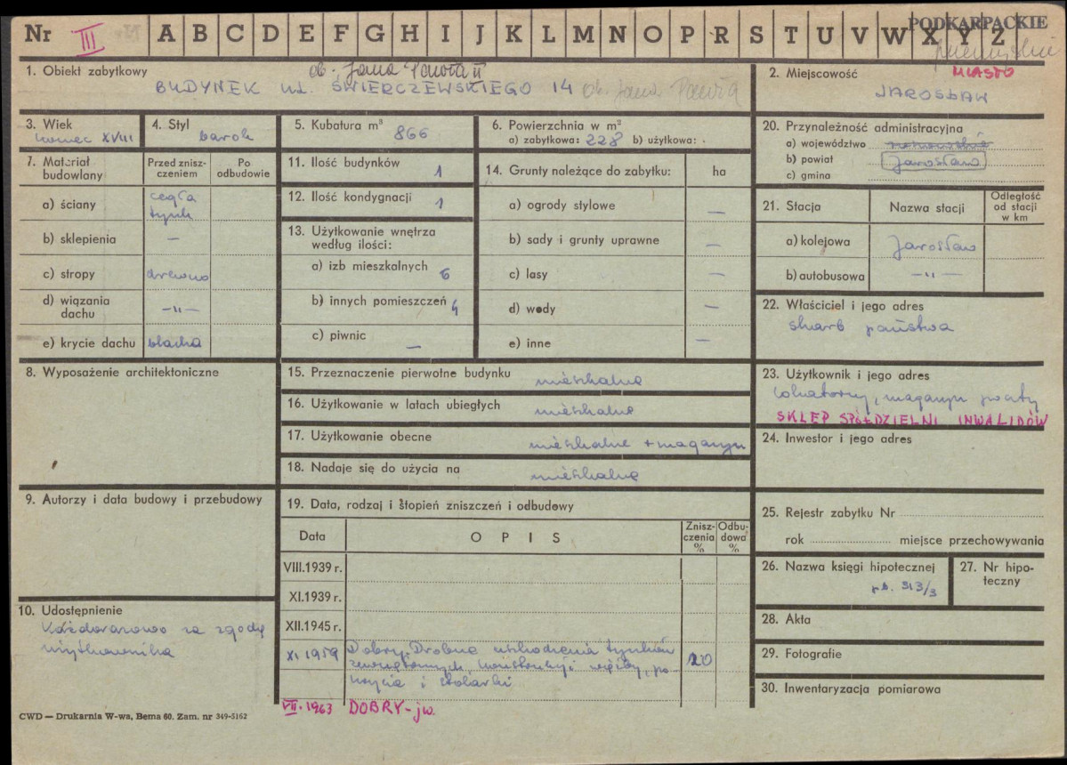 KZ - Karta zielona, skan nr 1