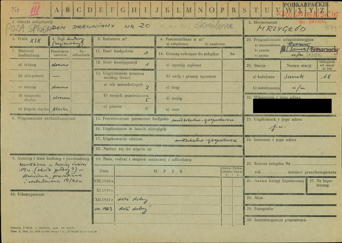 KZ - Karta zielona, skan nr 1