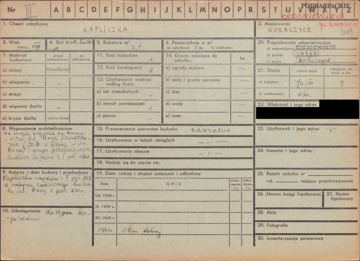 KZ - Karta zielona, skan nr 1