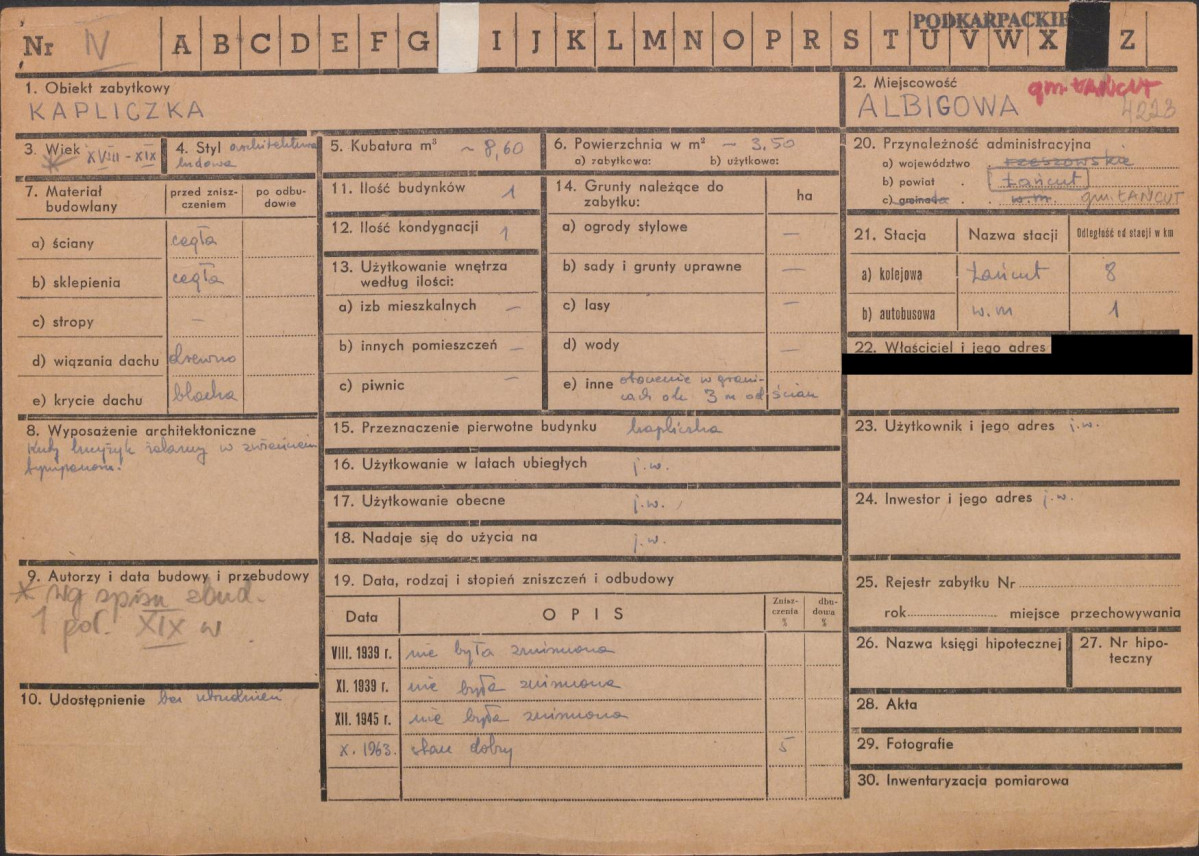 KZ - Karta zielona, skan nr 1